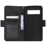 Google Pixel 7 Pung Cover med Kortholder - Sort
