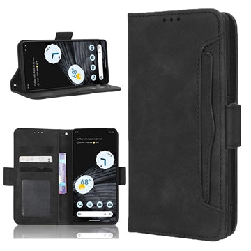 Google Pixel 7 Pro Pung Cover med Kortholder - Sort