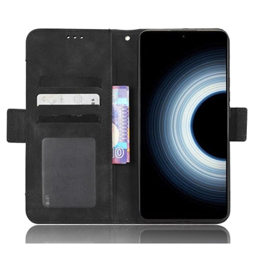 Xiaomi 12T/12T Pro Pung Cover med Kortholder - Sort
