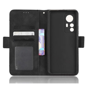 Xiaomi 12T/12T Pro Pung Cover med Kortholder - Sort