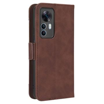 Xiaomi 12T/12T Pro Pung Cover med Kortholder - Brun