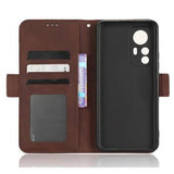 Xiaomi 12T/12T Pro Pung Cover med Kortholder - Brun