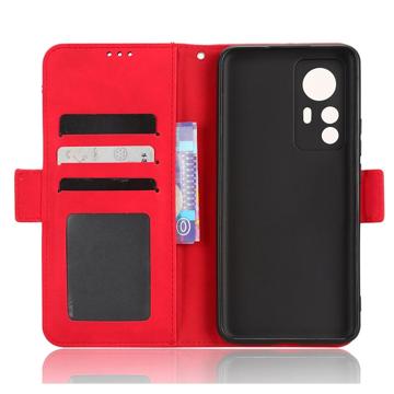 Xiaomi 12T/12T Pro Pung Cover med Kortholder - Rød