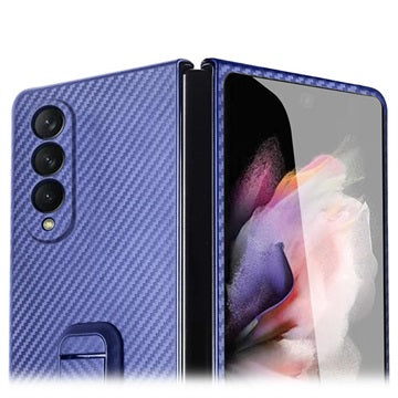 Samsung Galaxy Z Fold3 5G Cover med Front Skærmbeskytter - Blå