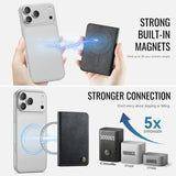 CaseMe ME80 magnetisk kortholder - MagSafe-kompatibel - sort