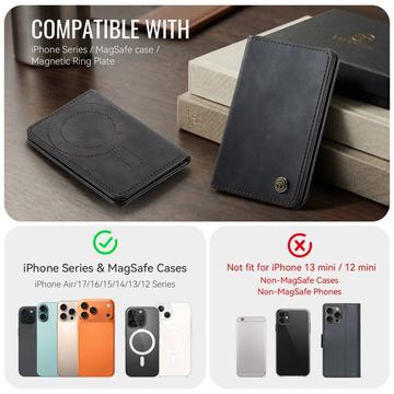 CaseMe ME80 magnetisk kortholder - MagSafe-kompatibel - sort
