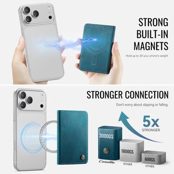 CaseMe ME80 magnetisk kortholder - MagSafe-kompatibel - blå