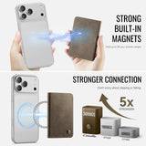 CaseMe ME80 magnetisk kortholder - MagSafe-kompatibel - kaffe