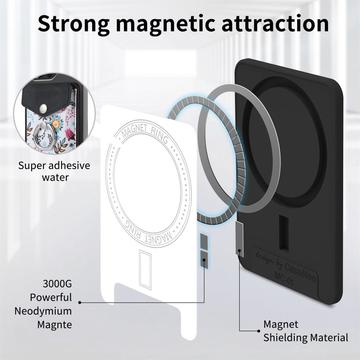 CaseNeo MC-W3 Magnetisk kortholder med ringstativ - sort