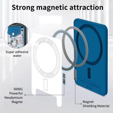 CaseNeo MC-W3 Magnetisk kortholder med ringstativ - blå