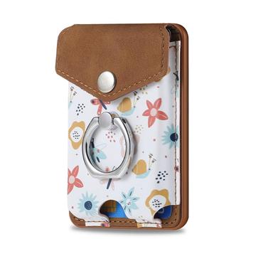 CaseNeo MC-W3 Magnetisk kortholder med ringstativ - brun