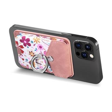 CaseNeo MC-W3 Magnetisk kortholder med ringstativ - pink