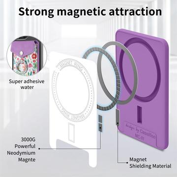 CaseNeo MC-W3 Magnetisk kortholder med ringstativ - Lilla