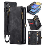 Samsung Galaxy A15 Caseme 008 2-i-1 Multifunktionel Pung - Sort