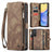 Samsung Galaxy A16 5G Caseme 008 2-i-1 Multifunktionel Pung - Brun