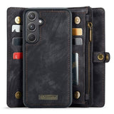 Samsung Galaxy A55 Caseme 008 2-i-1 Multifunktionel Pung - Sort