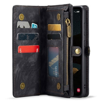 Samsung Galaxy A55 Caseme 008 2-i-1 Multifunktionel Pung - Sort