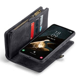 Samsung Galaxy A55 Caseme 008 2-i-1 Multifunktionel Pung - Sort