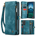 Samsung Galaxy S24 FE Caseme 008 2-i-1 Multifunktionel Pung - Blå