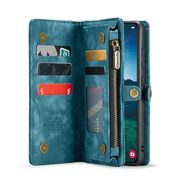 Samsung Galaxy S24 FE Caseme 008 2-i-1 Multifunktionel Pung - Blå
