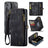iPhone 16 Plus Caseme 008 2-i-1 Multifunktionel Pung - Sort