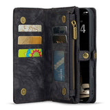 iPhone 16 Plus Caseme 008 2-i-1 Multifunktionel Pung - Sort