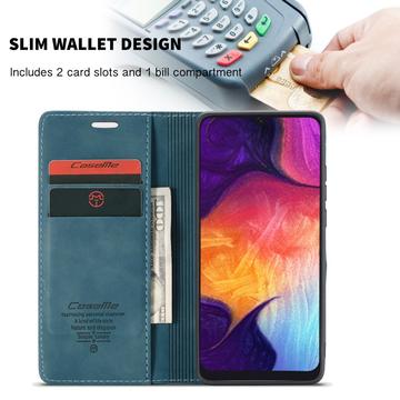 Samsung Galaxy A50 Caseme 013 Series Pung - Blå