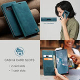 Samsung Galaxy S10 Caseme 013 Series Pung - Blå