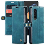 Caseme 013 Series Samsung Galaxy Z Fold4 Pung - Blå