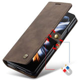 Caseme 013 Series Samsung Galaxy Z Fold4 Pung - Kaffe