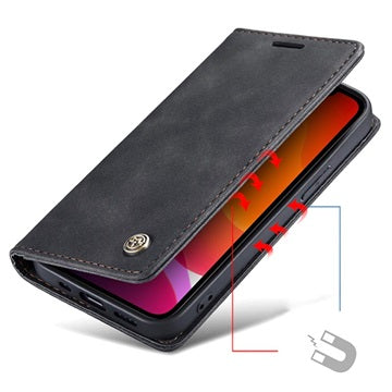 Caseme 013 Series iPhone 12 Mini Pung - Sort