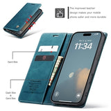 iPhone 16 Plus Caseme 013 Series Pung - Blå