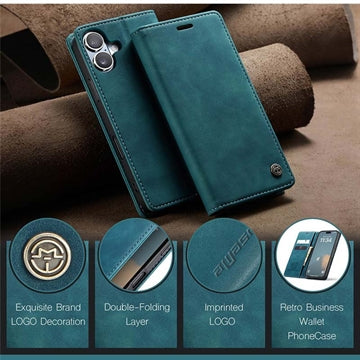 iPhone 16 Plus Caseme 013 Series Pung - Blå