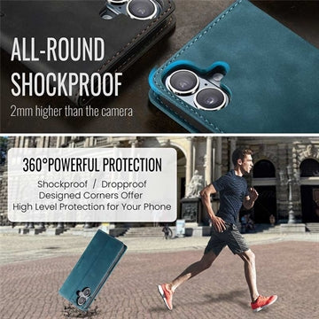 iPhone 16 Plus Caseme 013 Series Pung - Blå