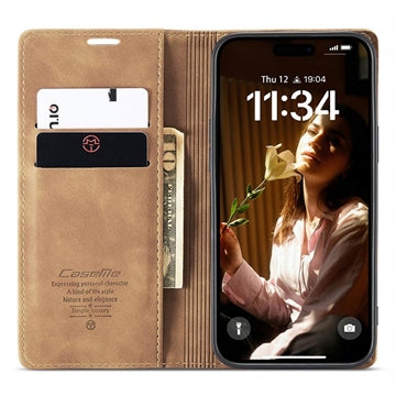 iPhone 16 Plus Caseme 013 Series Pung - Brun