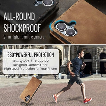 iPhone 16 Plus Caseme 013 Series Pung - Brun