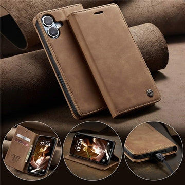 iPhone 16 Plus Caseme 013 Series Pung - Brun