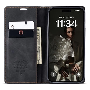 iPhone 16 Plus Caseme 013 Series Pung - Sort