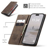 iPhone 16 Plus Caseme 013 Series Pung - Kaffe