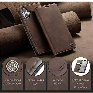 iPhone 16 Plus Caseme 013 Series Pung - Kaffe