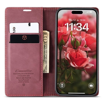 iPhone 16 Plus Caseme 013 Series Pung - Vinrød