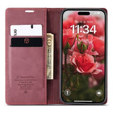 iPhone 16 Plus Caseme 013 Series Pung - Vinrød