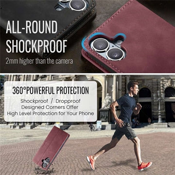 iPhone 16 Plus Caseme 013 Series Pung - Vinrød