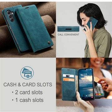 Samsung Galaxy A25 Caseme 013 Series Pung - Blå
