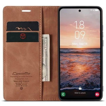 Samsung Galaxy A54 5G Caseme 013 Series Pung - Brun