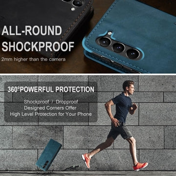 Samsung Galaxy S24 Caseme 013 Series Pung - Blå