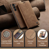 Samsung Galaxy S24 Caseme 013 Series Pung - Brun