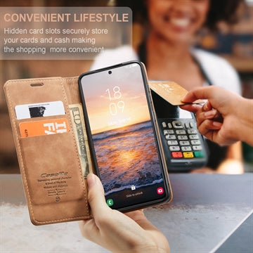 Samsung Galaxy S24 Caseme 013 Series Pung - Brun