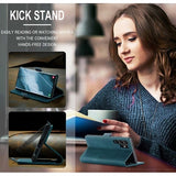 Samsung Galaxy S24 Ultra Caseme 013 Series Pung Cover - Blå