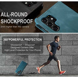 Samsung Galaxy S24 Ultra Caseme 013 Series Pung Cover - Blå
